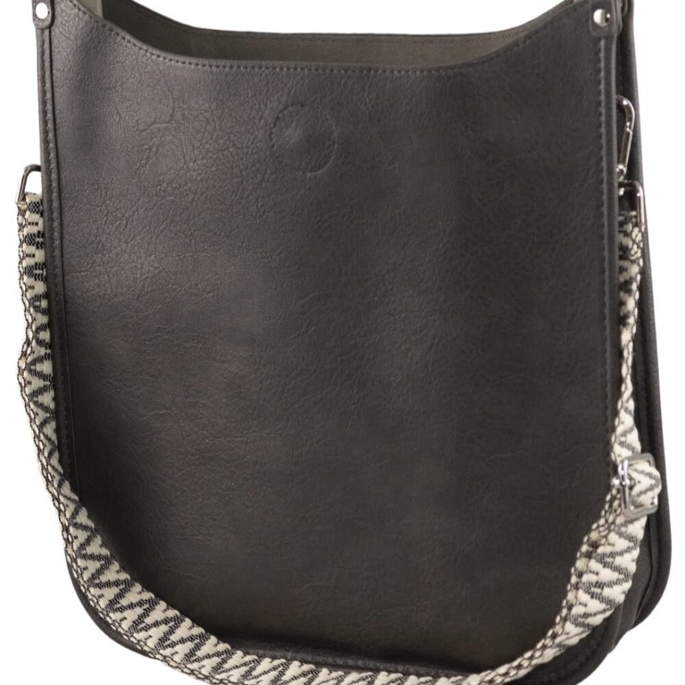 NWOT BAGS by PINAFORE VEGAN LEATHER CROSSBODY with GUITAR STRAP